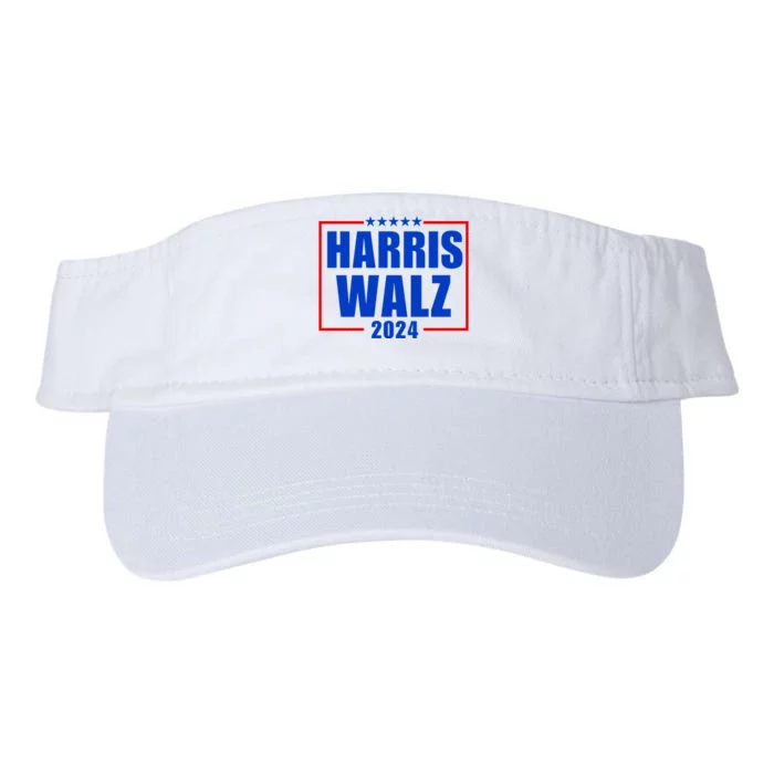 President Harris Walz 2024 Kamala Harris Tim Walz Vote Valucap Bio-Washed Visor