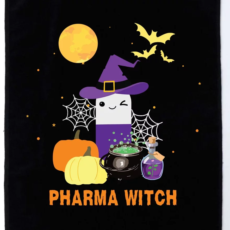 Pharmacist Halloween Women Pharmacy Tech Pharma Witch Platinum Collection Golf Towel