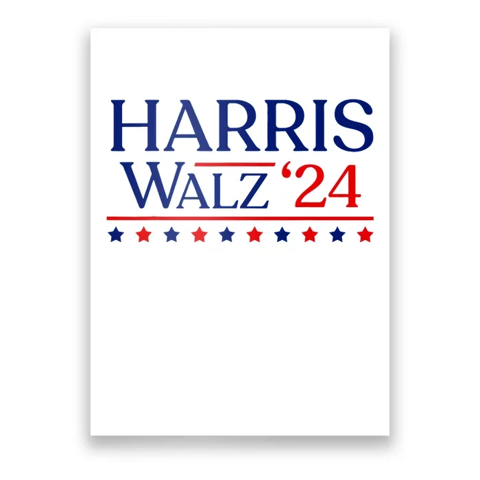 President Harris Walz 2024 Election Tim Kmala Poster