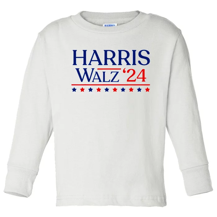 President Harris Walz 2024 Election Tim Kmala Toddler Long Sleeve Shirt