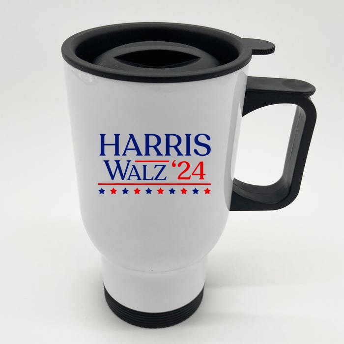 President Harris Walz 2024 Election Tim Kmala Front & Back Stainless Steel Travel Mug