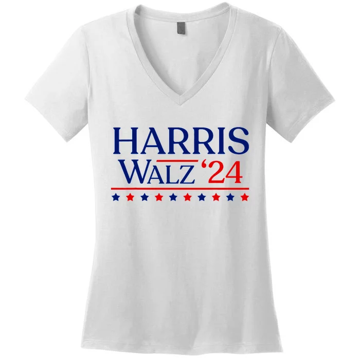 President Harris Walz 2024 Election Tim Kmala Women's V-Neck T-Shirt