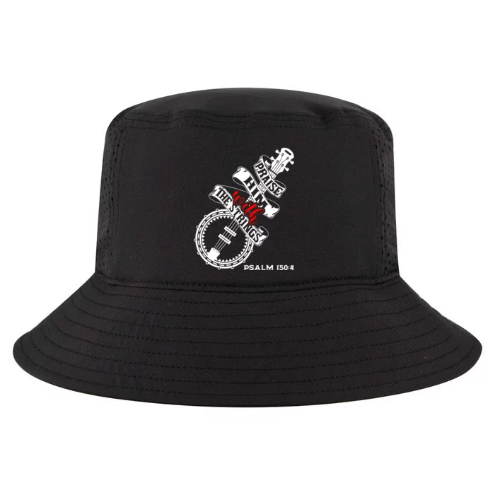 Praise Him With The Strings Cool Comfort Performance Bucket Hat