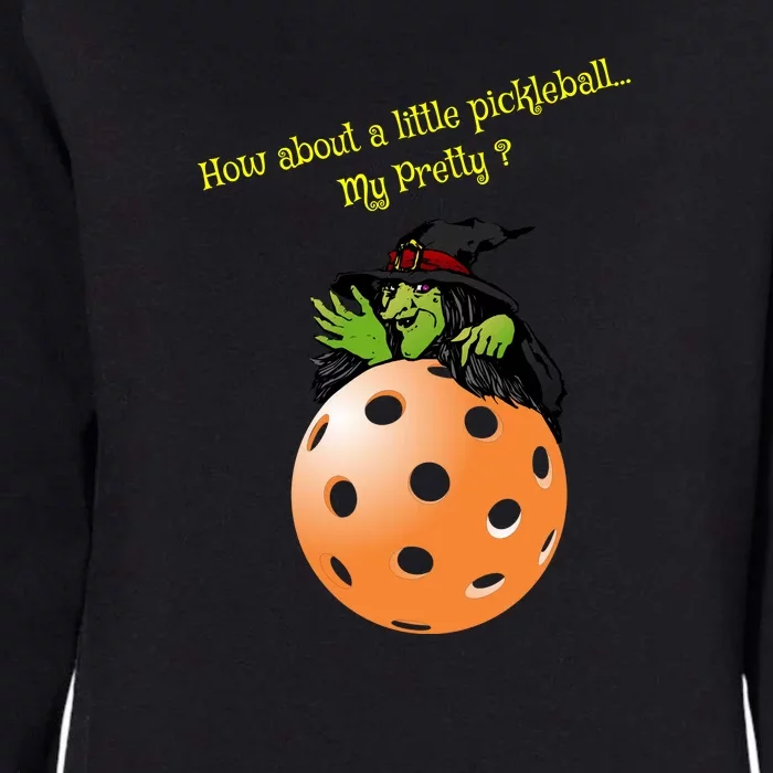 Pickleball Halloween Witch | Fun Pickleball | Great Pickleball Womens California Wash Sweatshirt