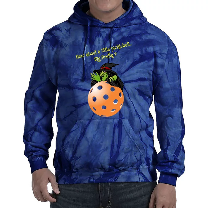 Pickleball Halloween Witch | Fun Pickleball | Great Pickleball Tie Dye Hoodie