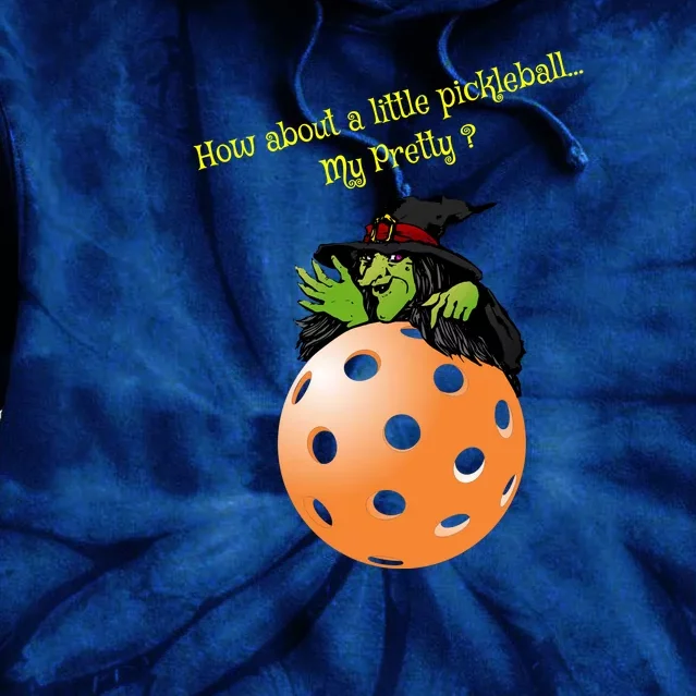 Pickleball Halloween Witch | Fun Pickleball | Great Pickleball Tie Dye Hoodie