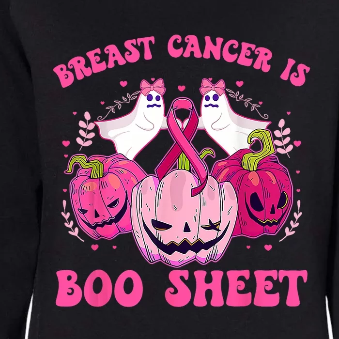 Pink Halloween Wife Pink Breast Cancer Is Boo Sheet Meaningful Gift Womens California Wash Sweatshirt