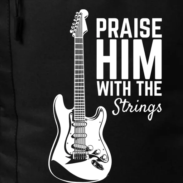 Praise Him With The Strings Musician Music Band Daily Commute Backpack