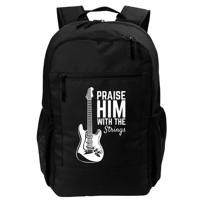 Praise Him With The Strings Musician Music Band Daily Commute Backpack