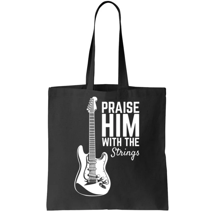 Praise Him With The Strings Musician Music Band Tote Bag