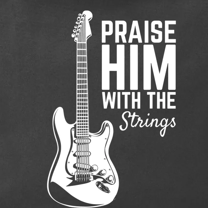 Praise Him With The Strings Musician Music Band Zip Tote Bag