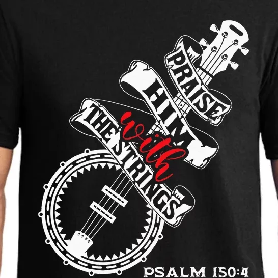 Praise Him With The Strings Banjo Player Bluegrass Pajama Set