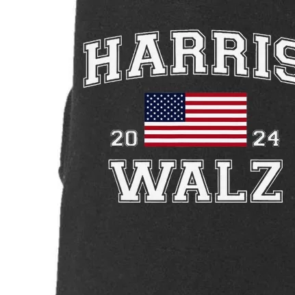 President Harris Walz 2024 Kamala Harris Tim Walz Vote Doggie 3-End Fleece Hoodie