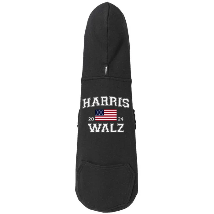 President Harris Walz 2024 Kamala Harris Tim Walz Vote Doggie 3-End Fleece Hoodie