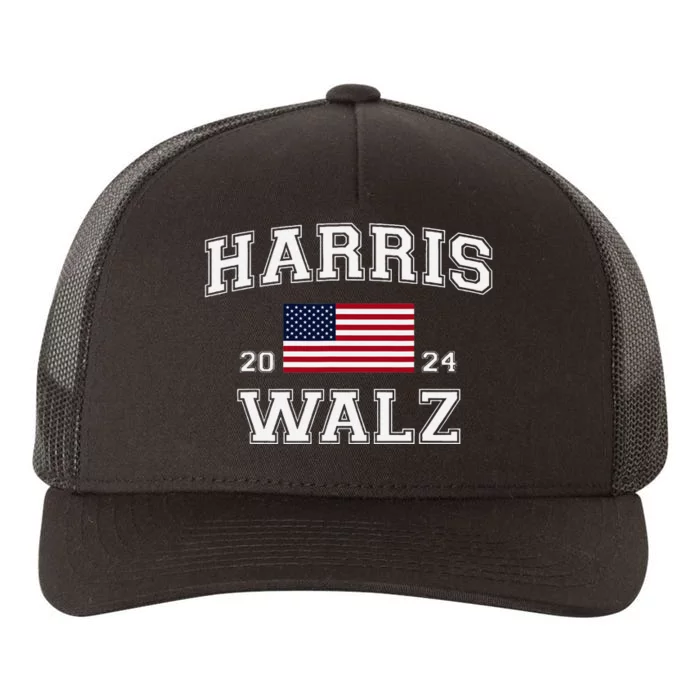 President Harris Walz 2024 Kamala Harris Tim Walz Vote Yupoong Adult 5-Panel Trucker Hat