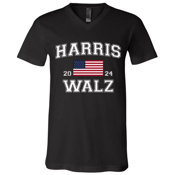 President Harris Walz 2024 Kamala Harris Tim Walz Vote V-Neck T-Shirt