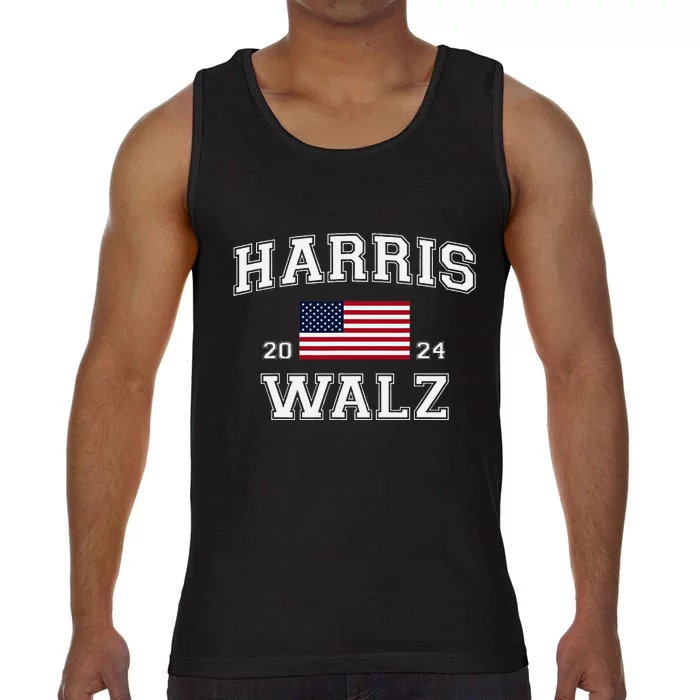 President Harris Walz 2024 Kamala Harris Tim Walz Vote Comfort Colors® Tank Top