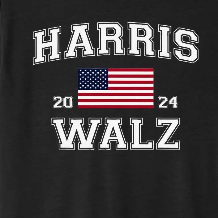 President Harris Walz 2024 Kamala Harris Tim Walz Vote ChromaSoft Performance T-Shirt