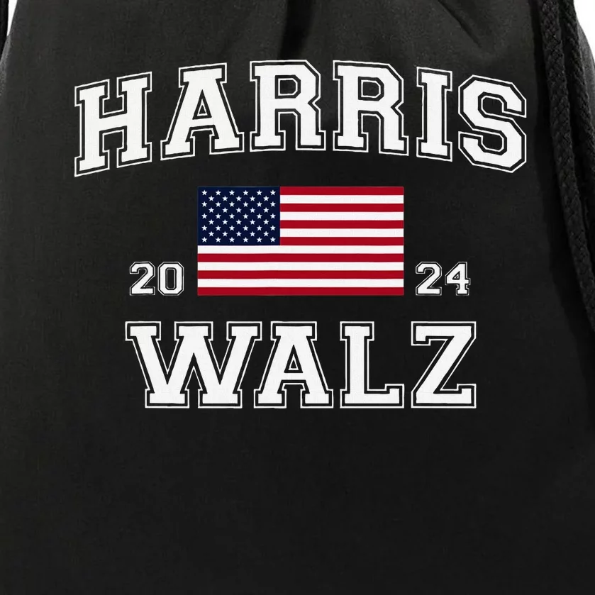 President Harris Walz 2024 Kamala Harris Tim Walz Vote Drawstring Bag