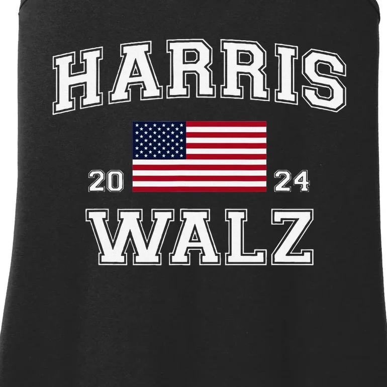 President Harris Walz 2024 Kamala Harris Tim Walz Vote Ladies Essential Tank