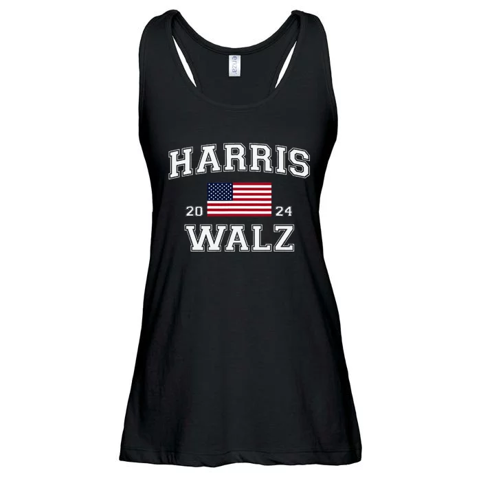 President Harris Walz 2024 Kamala Harris Tim Walz Vote Ladies Essential Flowy Tank