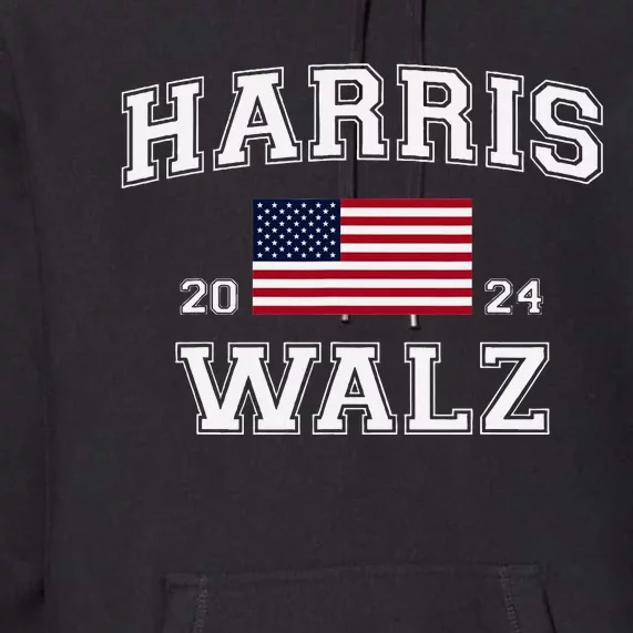 President Harris Walz 2024 Kamala Harris Tim Walz Vote Premium Hoodie