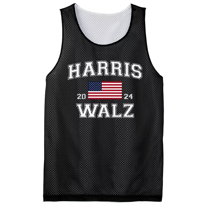 President Harris Walz 2024 Kamala Harris Tim Walz Vote Mesh Reversible Basketball Jersey Tank