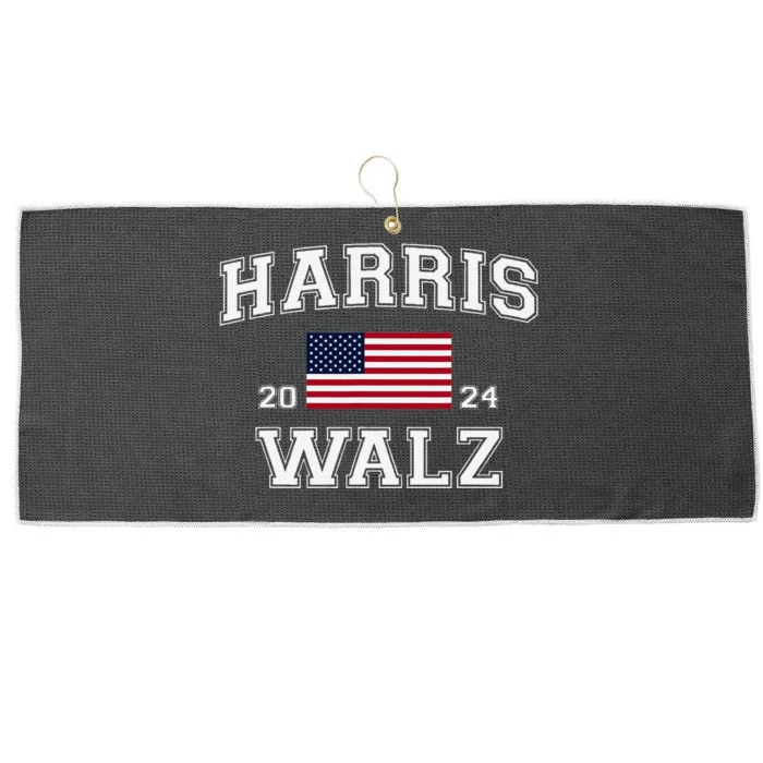 President Harris Walz 2024 Kamala Harris Tim Walz Vote Large Microfiber Waffle Golf Towel