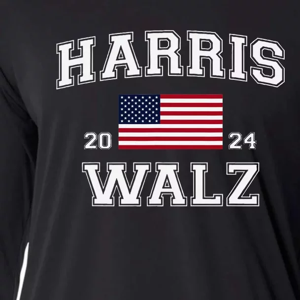 President Harris Walz 2024 Kamala Harris Tim Walz Vote Cooling Performance Long Sleeve Crew