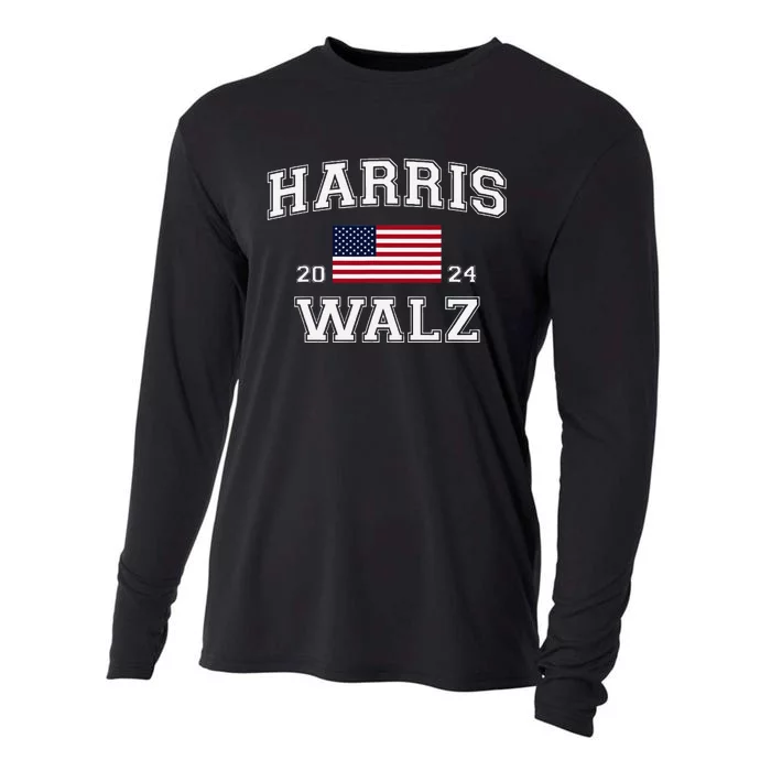 President Harris Walz 2024 Kamala Harris Tim Walz Vote Cooling Performance Long Sleeve Crew