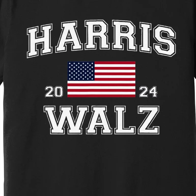 President Harris Walz 2024 Kamala Harris Tim Walz Vote Premium T-Shirt