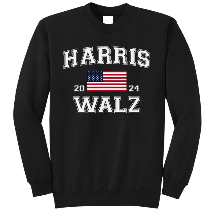 President Harris Walz 2024 Kamala Harris Tim Walz Vote Tall Sweatshirt