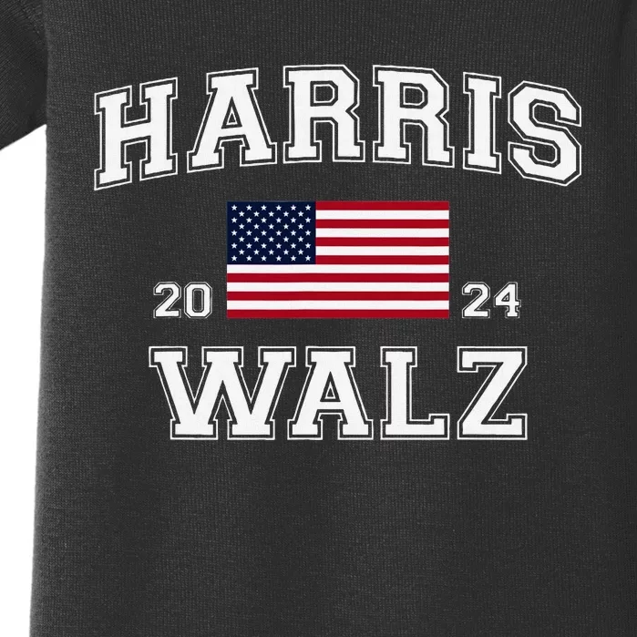 President Harris Walz 2024 Kamala Harris Tim Walz Vote Baby Bodysuit