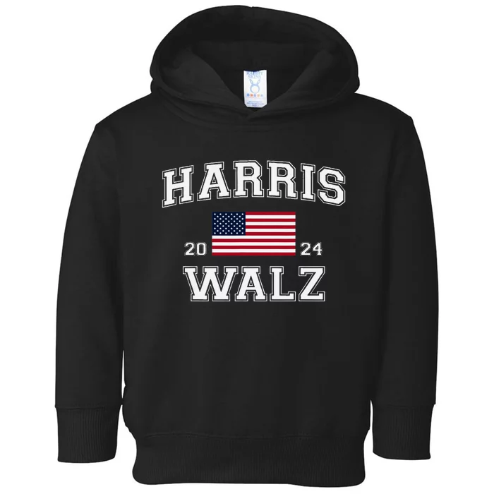 President Harris Walz 2024 Kamala Harris Tim Walz Vote Toddler Hoodie