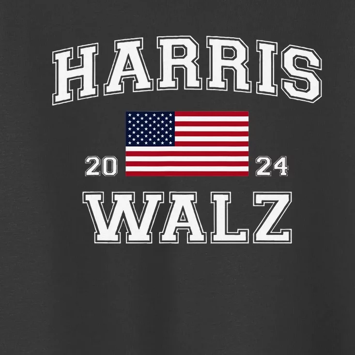 President Harris Walz 2024 Kamala Harris Tim Walz Vote Toddler T-Shirt