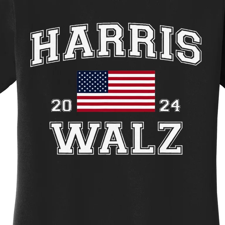 President Harris Walz 2024 Kamala Harris Tim Walz Vote Women's T-Shirt