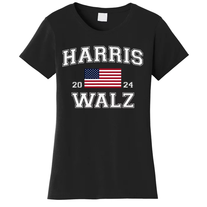 President Harris Walz 2024 Kamala Harris Tim Walz Vote Women's T-Shirt