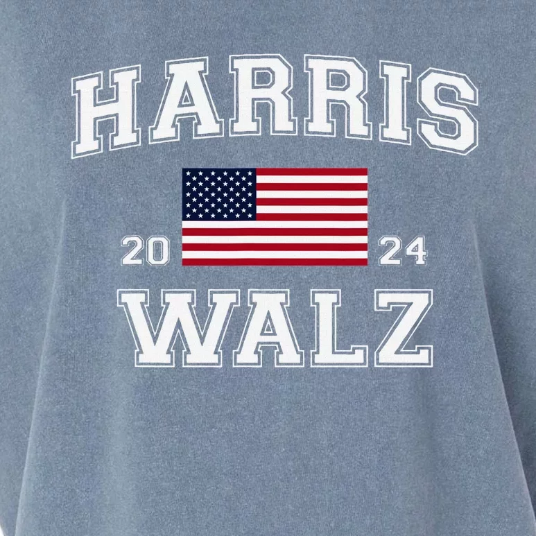 President Harris Walz 2024 Kamala Harris Tim Walz Vote Garment-Dyed Women's Muscle Tee