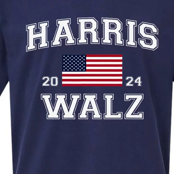 President Harris Walz 2024 Kamala Harris Tim Walz Vote Sueded Cloud Jersey T-Shirt