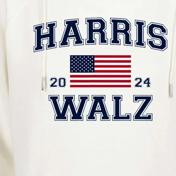 President Harris Walz 2024 Kamala Harris Tim Walz Vote Womens Funnel Neck Pullover Hood