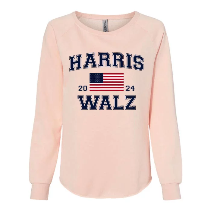 President Harris Walz 2024 Kamala Harris Tim Walz Vote Womens California Wash Sweatshirt