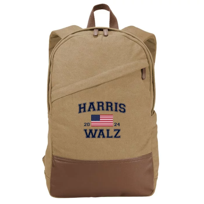 President Harris Walz 2024 Kamala Harris Tim Walz Vote Cotton Canvas Backpack