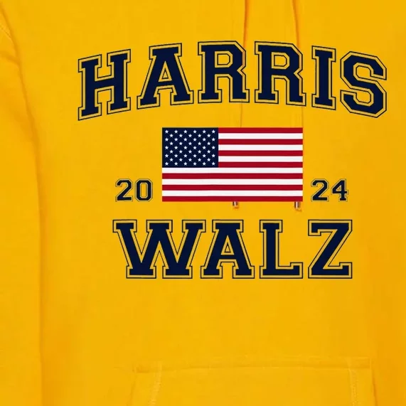 President Harris Walz 2024 Kamala Harris Tim Walz Vote Premium Hoodie