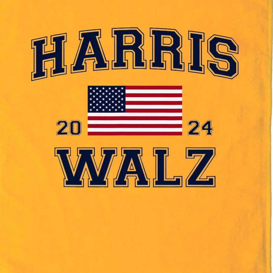 President Harris Walz 2024 Kamala Harris Tim Walz Vote Platinum Collection Golf Towel