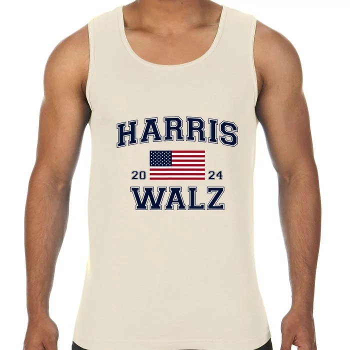 President Harris Walz 2024 Kamala Harris Tim Walz Vote Comfort Colors® Tank Top