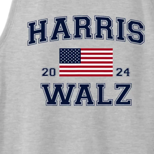 President Harris Walz 2024 Kamala Harris Tim Walz Vote Ladies Tri-Blend Wicking Tank