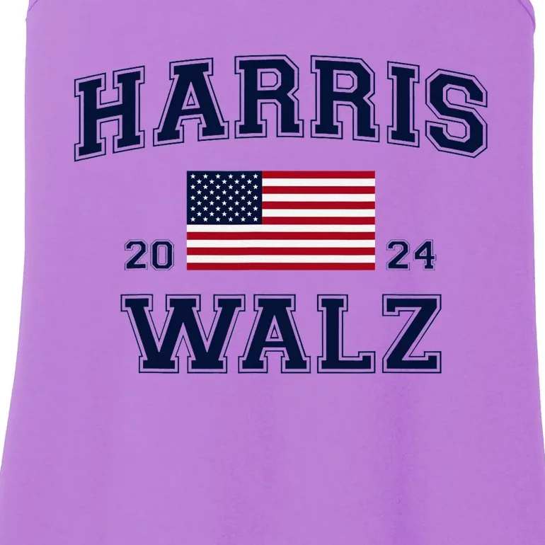 President Harris Walz 2024 Kamala Harris Tim Walz Vote Ladies Essential Tank