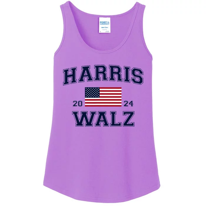 President Harris Walz 2024 Kamala Harris Tim Walz Vote Ladies Essential Tank