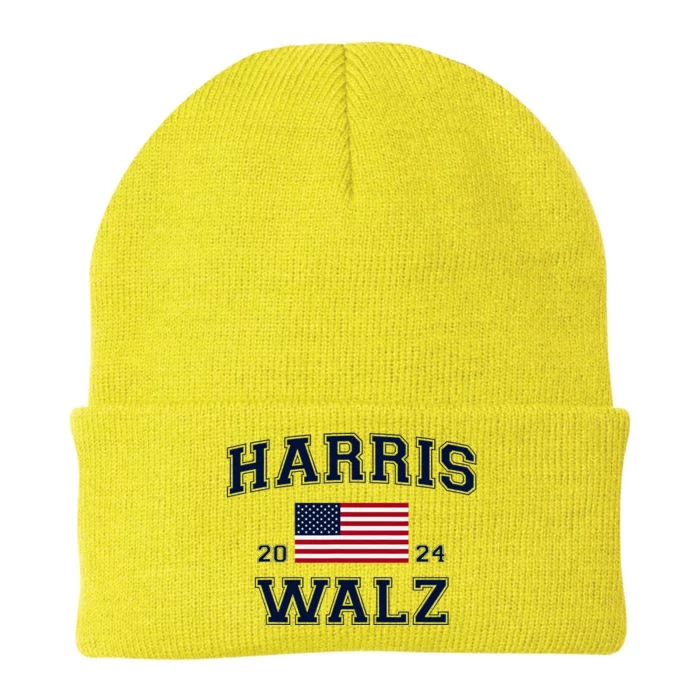 President Harris Walz 2024 Kamala Harris Tim Walz Vote Knit Cap Winter Beanie