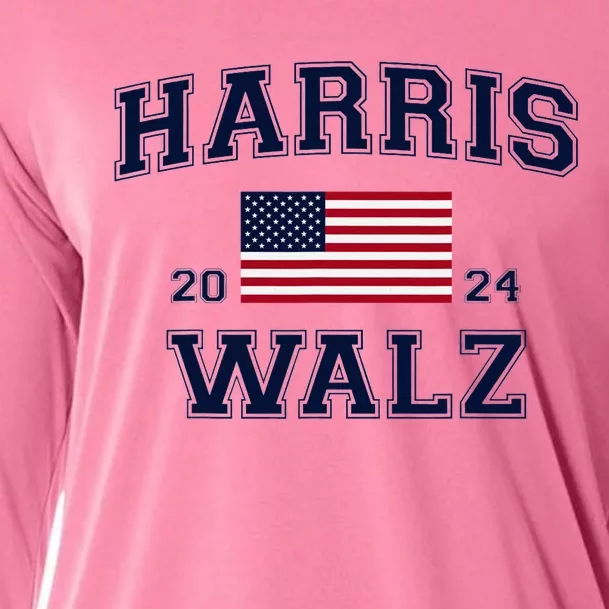 President Harris Walz 2024 Kamala Harris Tim Walz Vote Cooling Performance Long Sleeve Crew